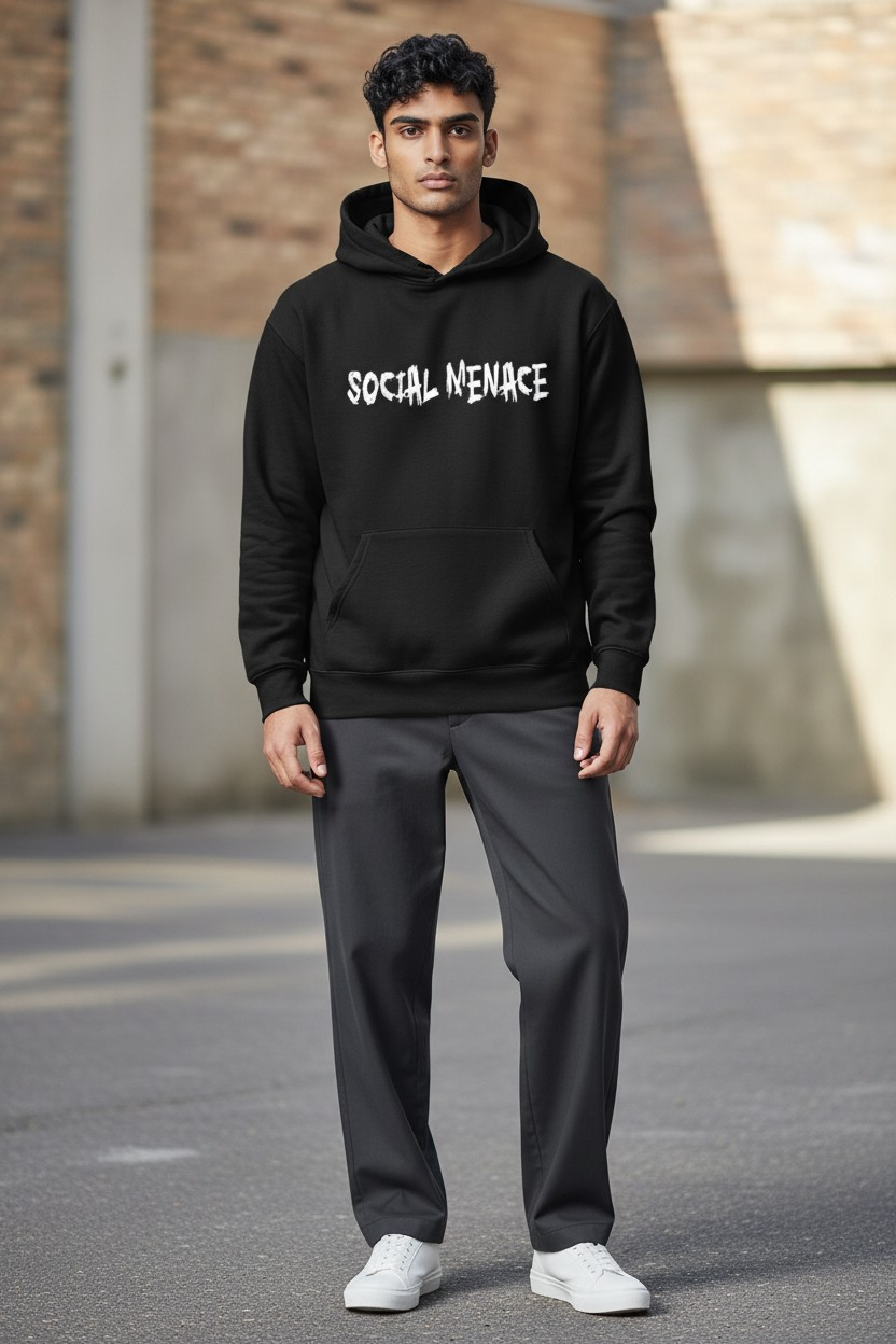 Cookies Black Hoodie Blue - back