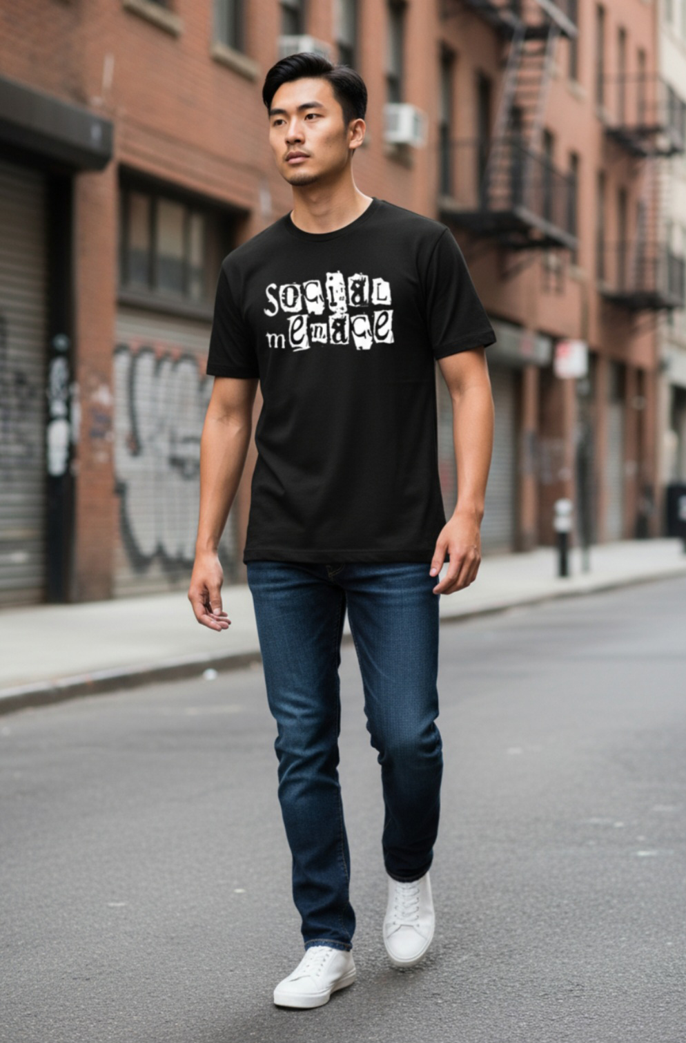 SM Black Tee - back