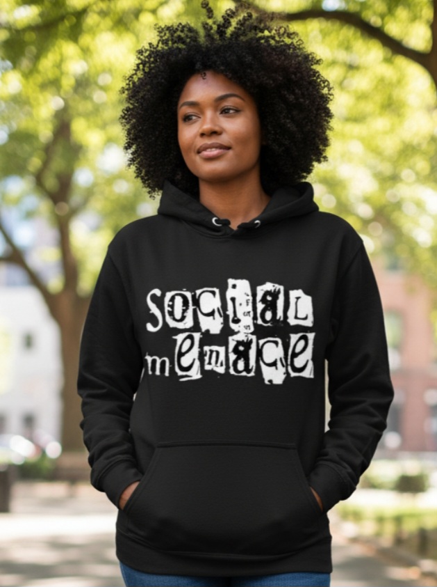 Social Menace Black Hoodie