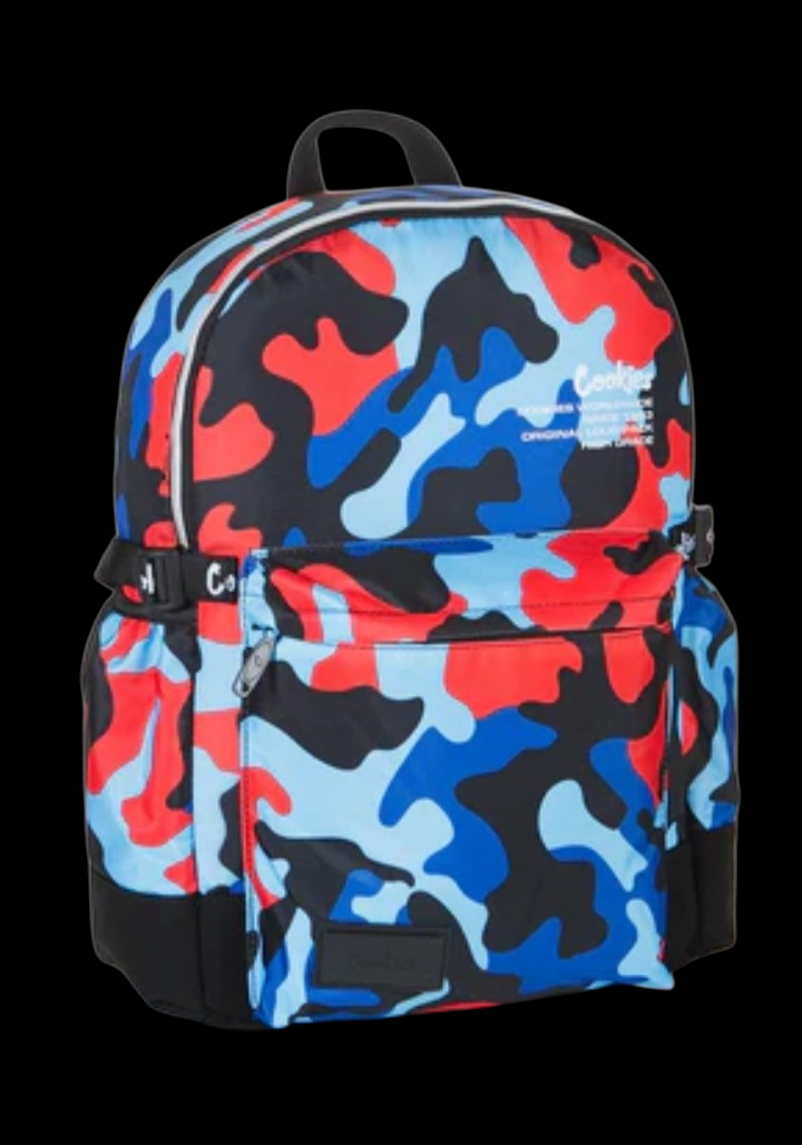 Cookies Worldwide Blue & Red Camo Backpack