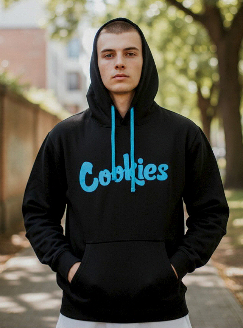 Copy of Cookies Black Hoodie – Cookies Blue