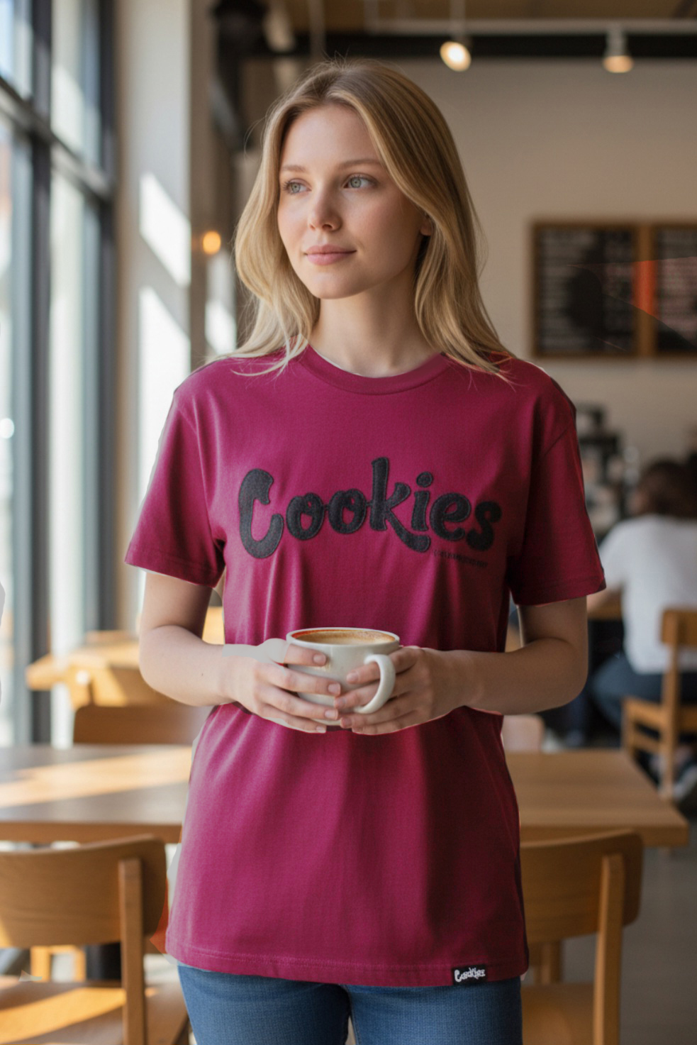 Cookies Magenta Tee Black Logo