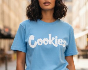 Cookies Carolina Blue Tee White Logo