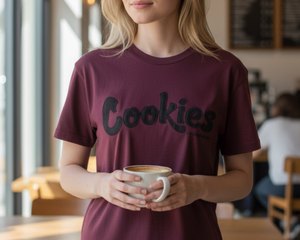 Cookies Magenta Tee Black Logo