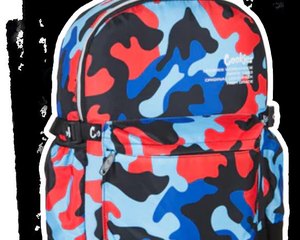 Cookies Worldwide Blue & Red Camo Backpack