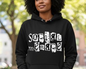 Social Menace Black Hoodie